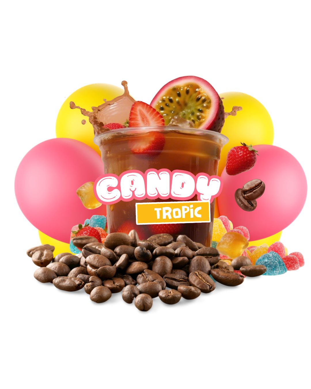 Candy Tropic — stroberi, permen, markisa