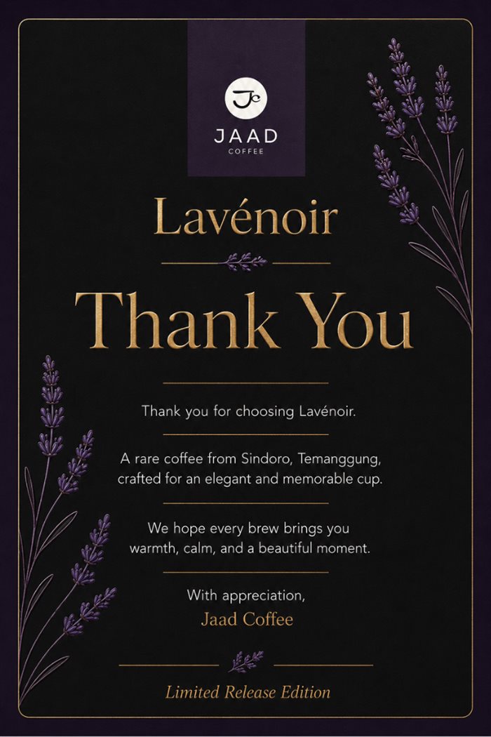 Kartu terima kasih Lavénoir