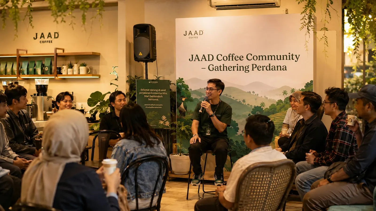 Suasana Gathering Perdana JAAD Coffee Community
