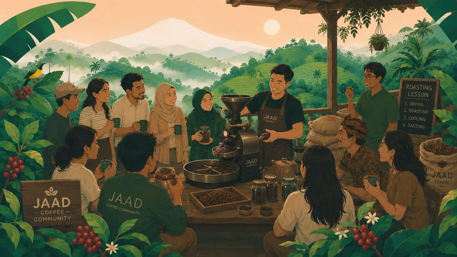 Belajar roasting kopi bersama