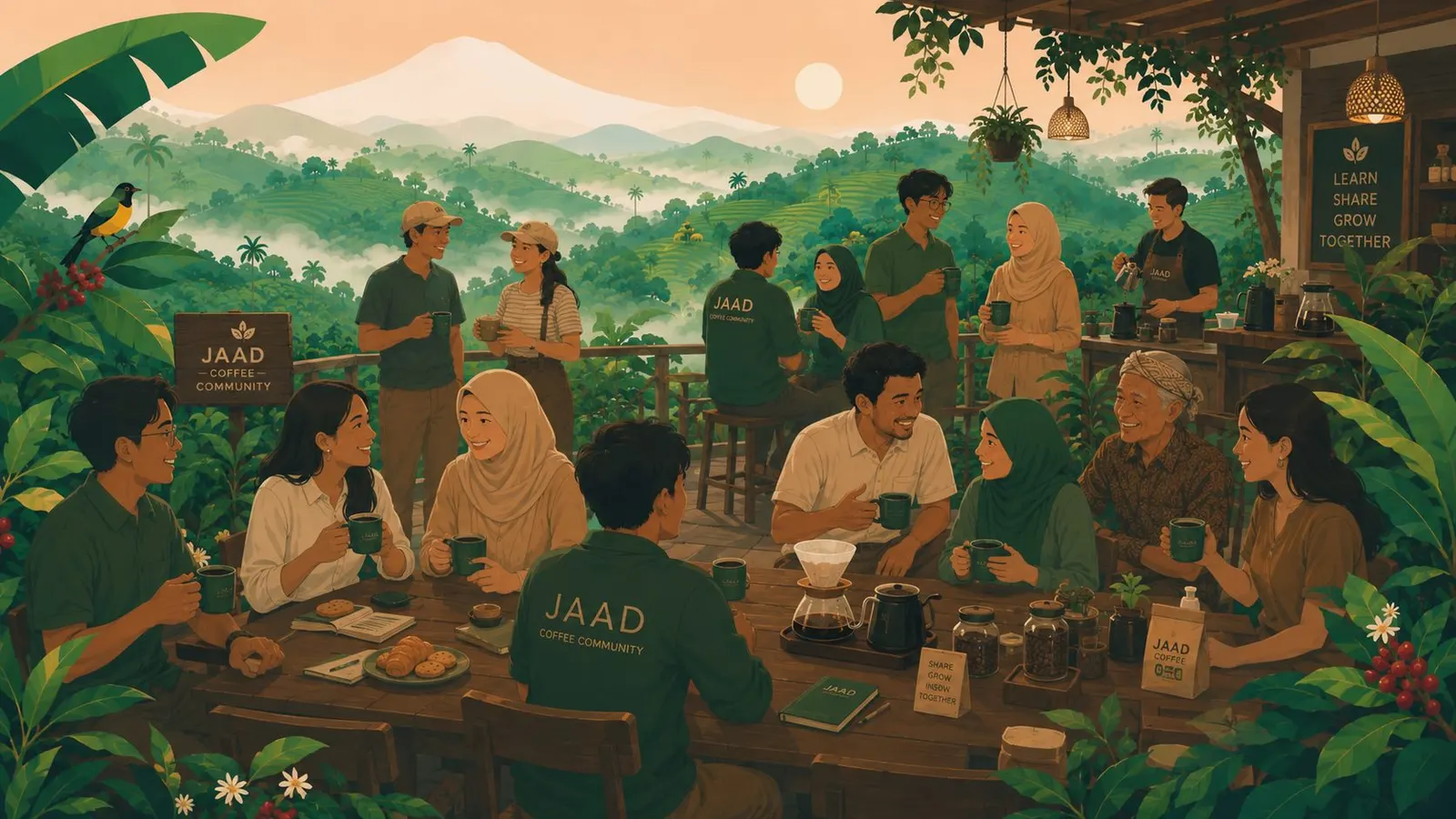 Ngopi santai bareng komunitas