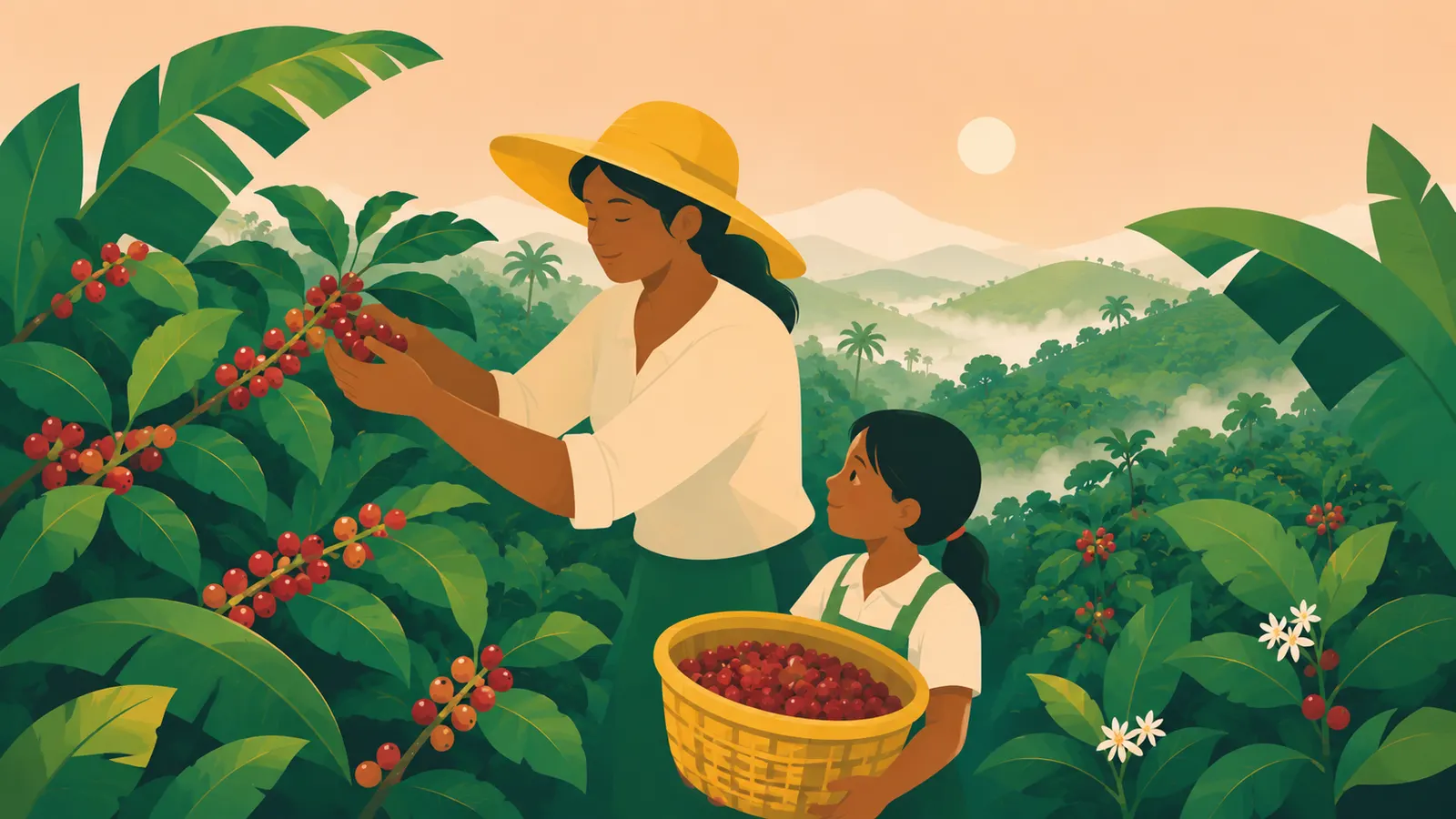 Petani mitra Jaad Food memetik ceri kopi